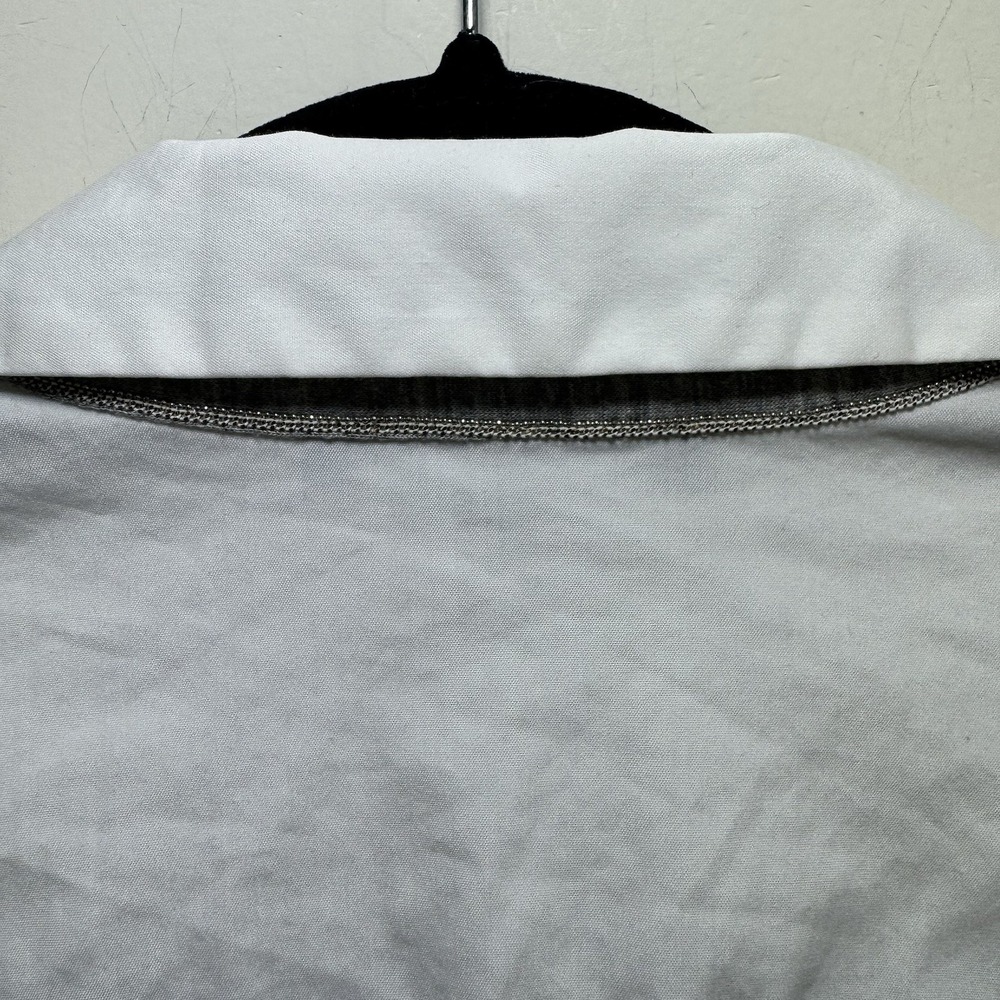 Lafayette 148 Preppy Business Button Up Shirt Women's L Off White Long Sleeve - Picture 9 of 12